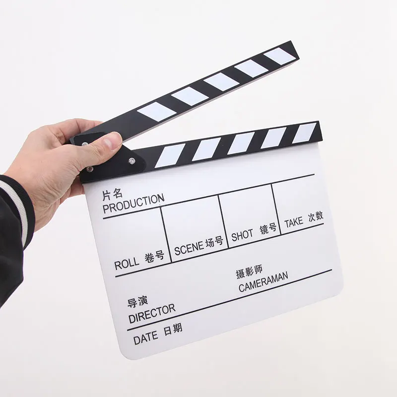 Белая акриловая китайская и английская доска для записи пленки реквизит