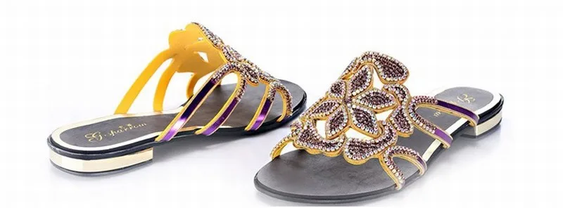 2016 г. Европейские женские сандалии модные летние пикантные шлепанцы со стразами