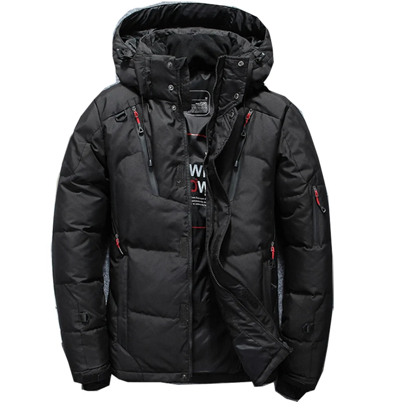 add new brand clothing jackets thick keep warm men White duck down down jacket high quality hooded down jacket winter coat Male