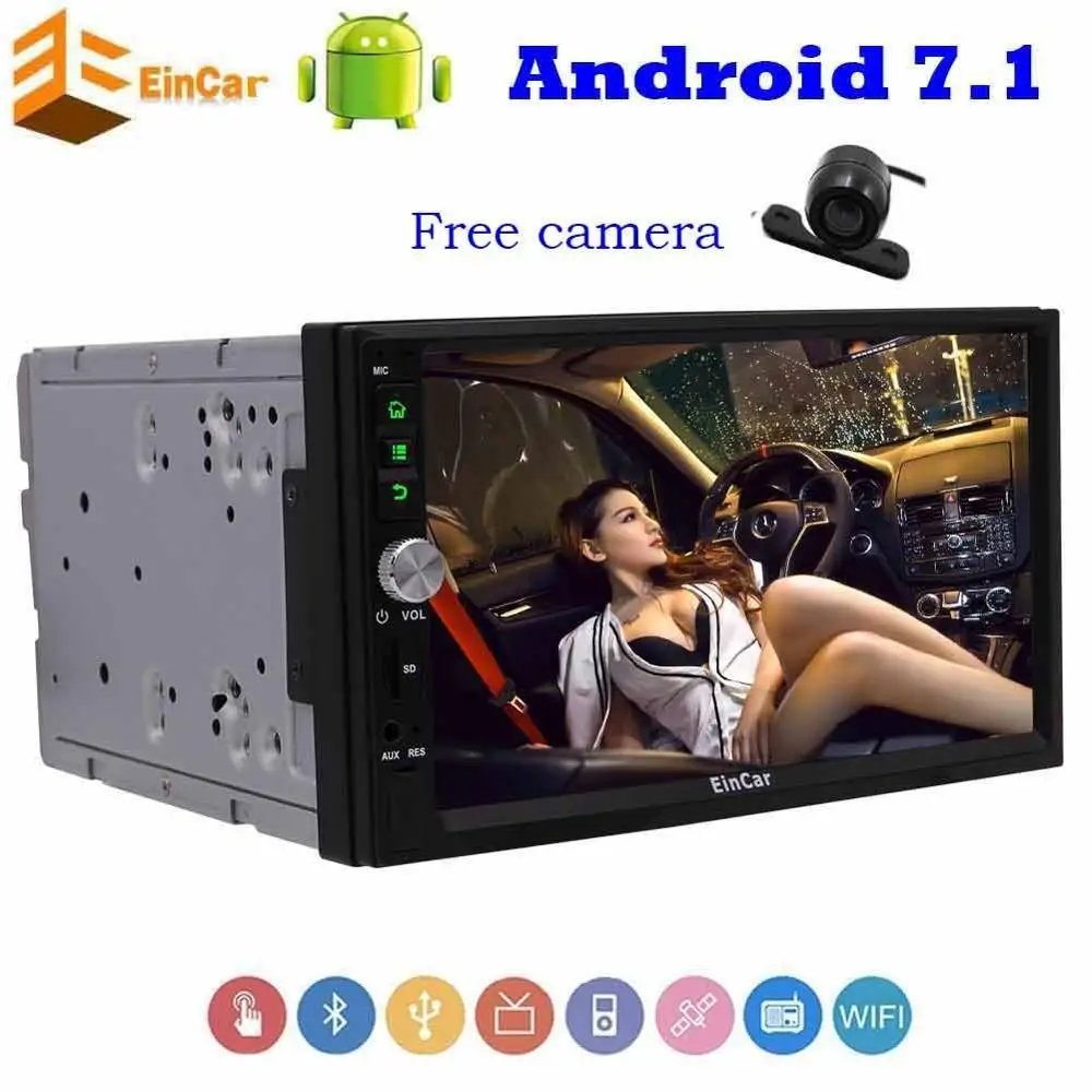 Eincar 7 ''автомобильный стерео Android 1 gps трекер 2Din в тире четырехъядерный