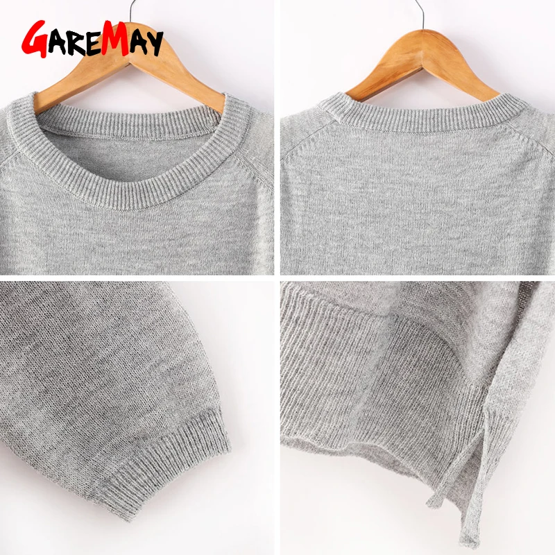 Long Knitted Sweater Women Fashion Autumn Outwear Sweaters For Ladies Pullovers Thin Side Slit Dress Women's | Женская одежда