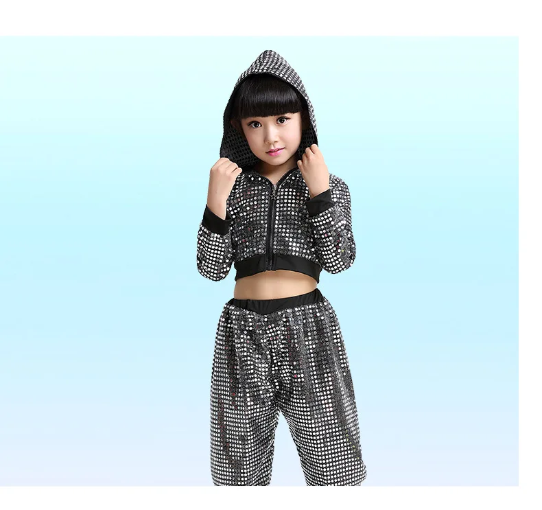 Новинка 2017 года Детское трико с блестками для выступлений латинских танцев джаза