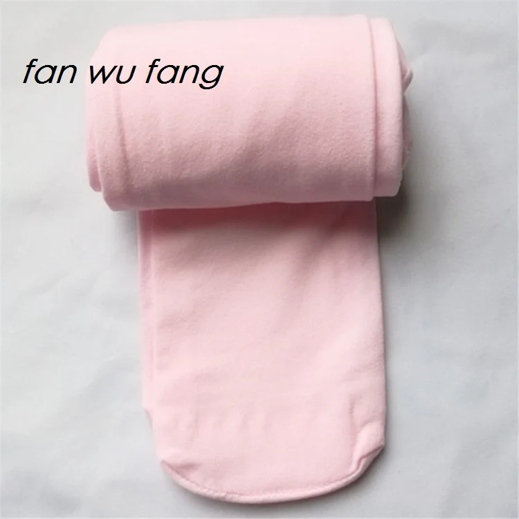 Fan wu fang/3 вида цветов однотонные колготки для балета девочек тонкие вельветовые до