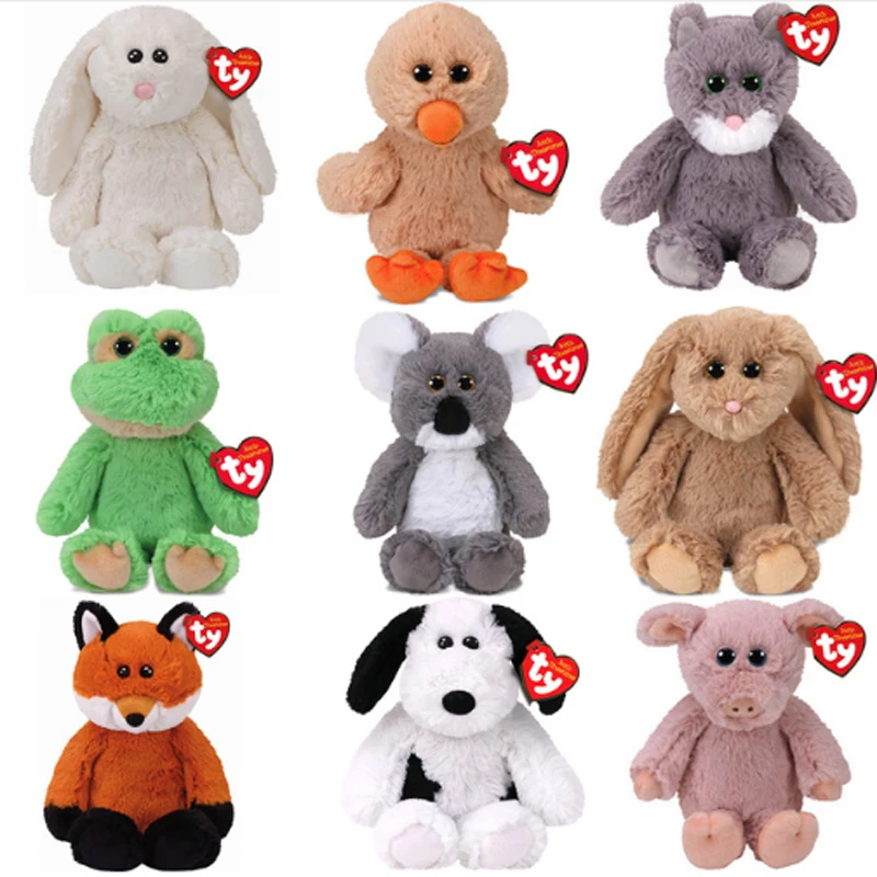 Ty Attic Treasures " 15 см Кролик Утка коала кошка лиса лягушка собака плюшевые обычные мягкие животные Коллекционная кукла игрушка