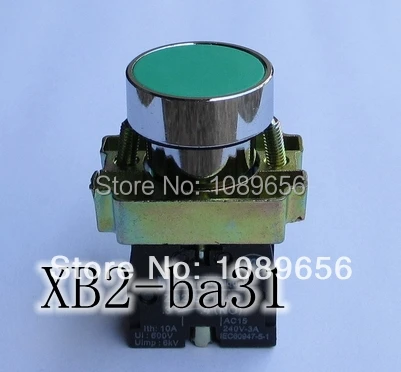 XB2 ba31 мгновенная плоская кнопка переключатель самосброса 22 мм ZB2 BE101C|switch| |