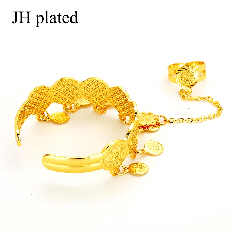 Позолоченный Браслет с монетами для детей/младенцев/девочек браслет младенцев