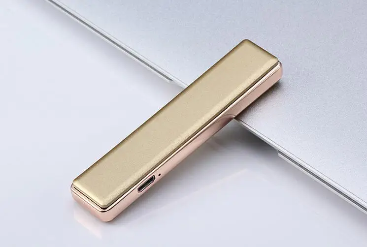 Тренд толпа usb ветрозащитная Зажигалка зарядка Личность Ультра-тонкий электронный прикуриватель для мужчин креативный на заказ
