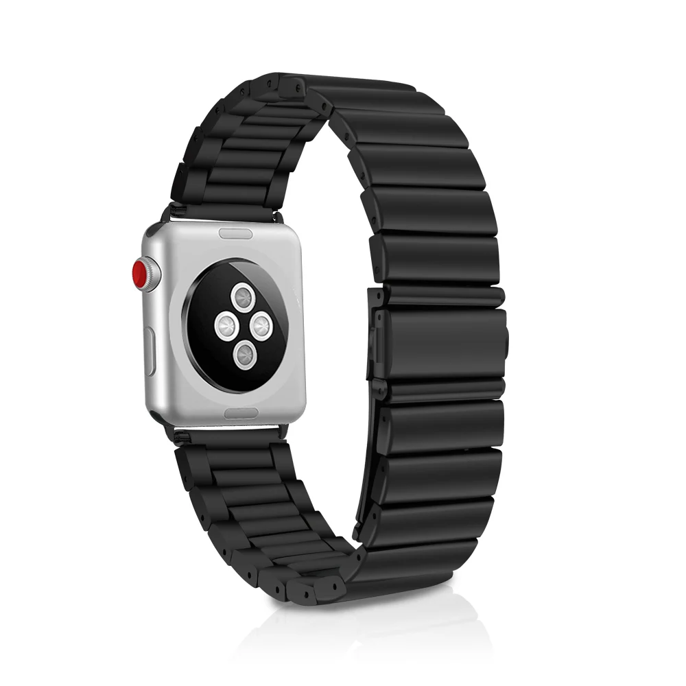 Ремешок из нержавеющей стали для apple watch праздничный браслет iWatch 4 40 мм 44 38 42 |