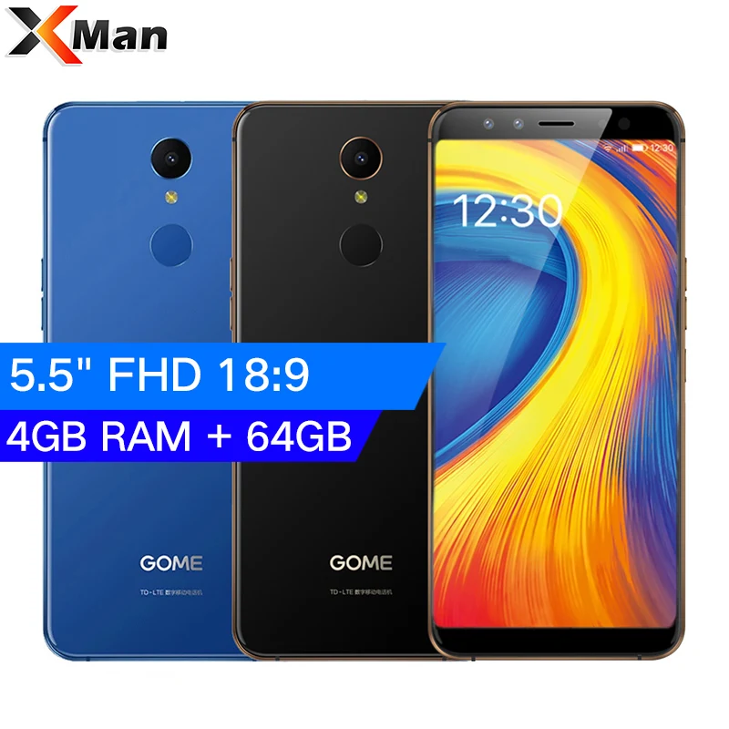 Оригинальный мобильный телефон Gome U7 5 99 &quot4 Гб + 64 ГБ Octa Core 13MP 3050 мАч MTK6757CD Android 7 1 OTG