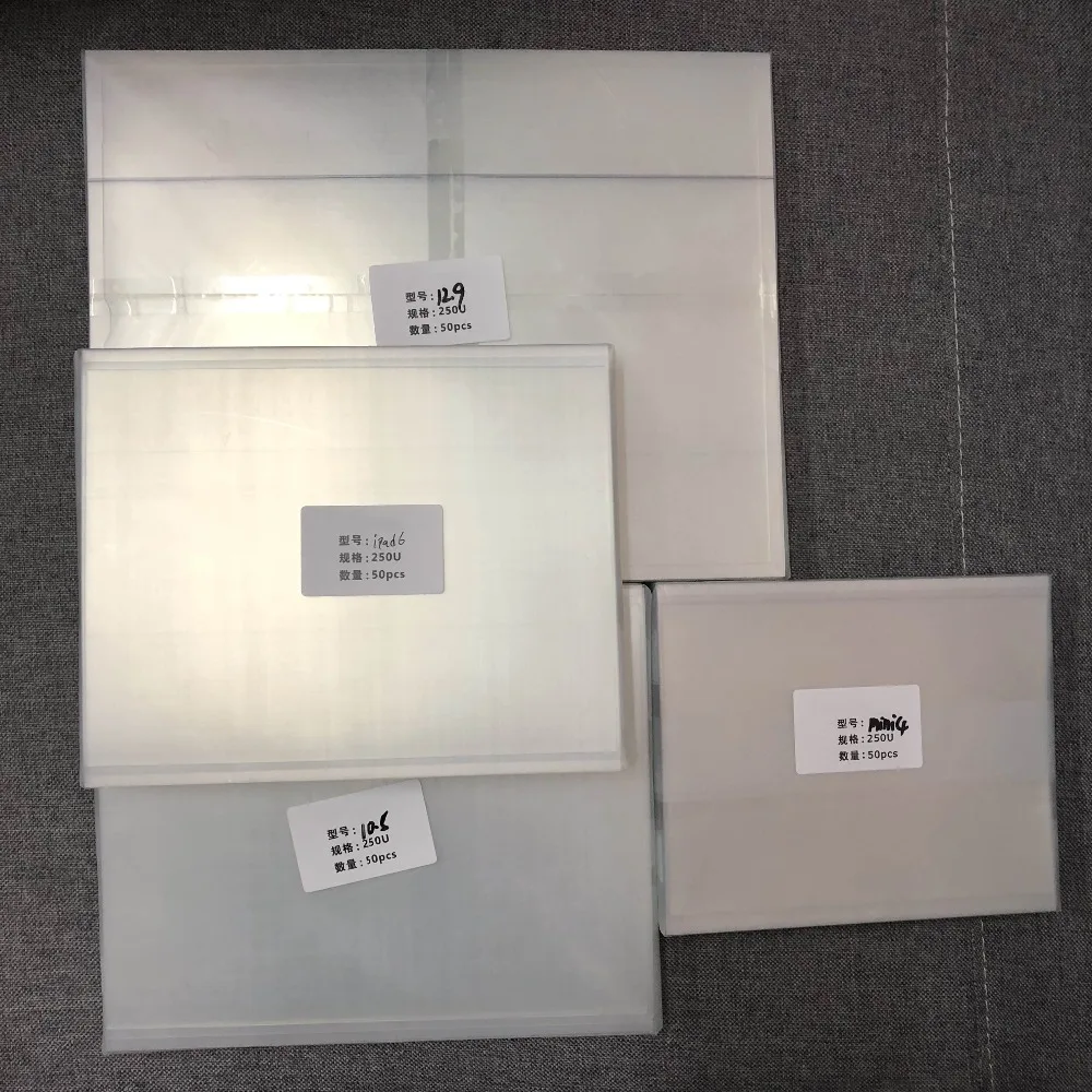 Оптический прозрачный клей OCA 250 мкм для ipad 5/air A1822/A1823 6/air 2 A1893/A1954 ЖК передняя