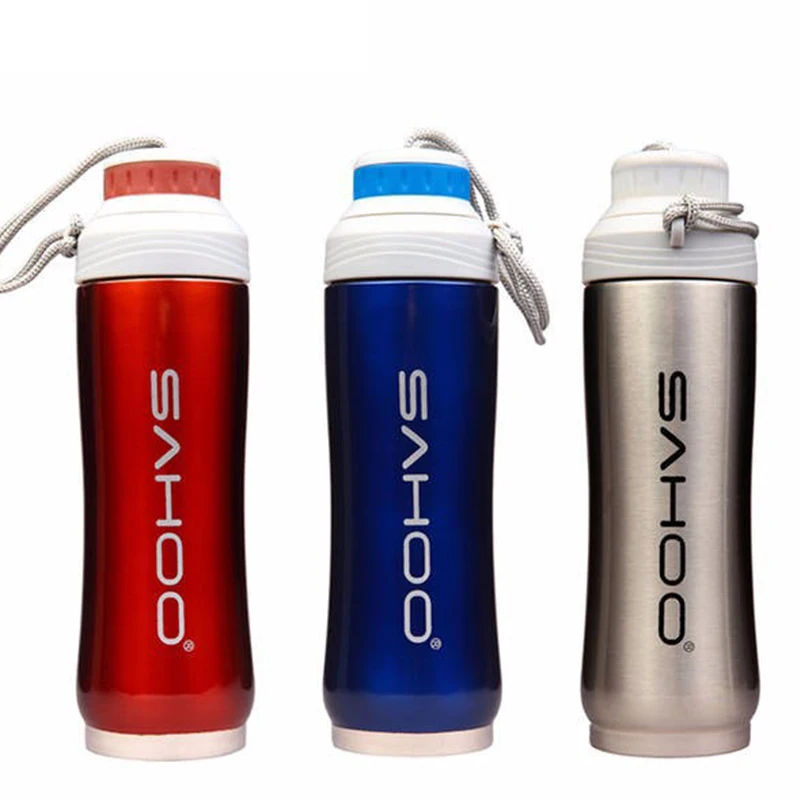 Велосипедная Спортивная бутылка из нержавеющей стали двухслойные бутылки для