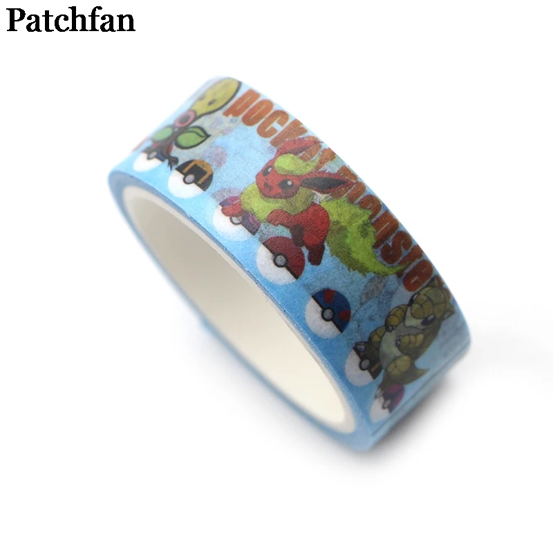 Patchfan карманные монстры Декорации для косплея 90s DIY Скрапбукинг дети клей васи маскирующая Лента Печатный узор наклейка A2160