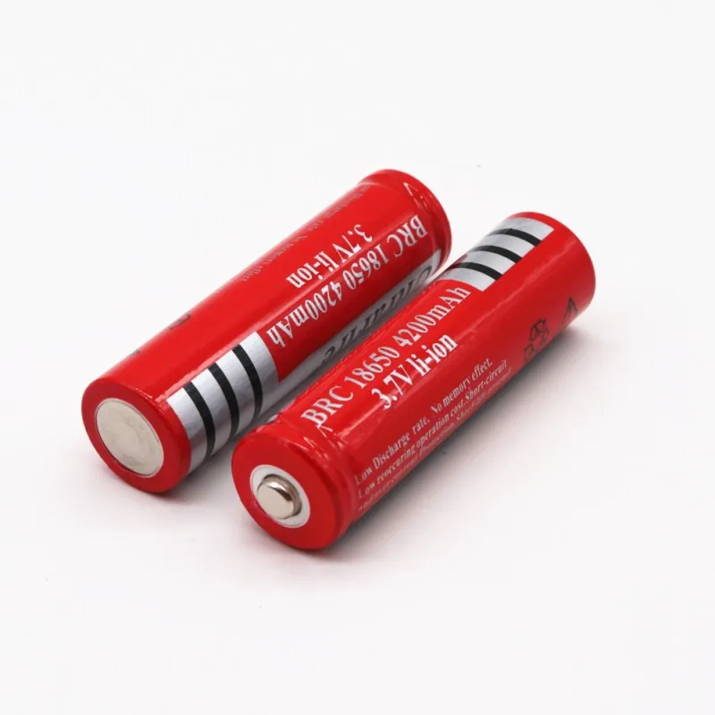 Новинка 3,7 V 18650 батареи 4200mAh литий-ионная аккумуляторная батарея для фонарика+ ЕС зарядное устройство - Цвет: Зеленый