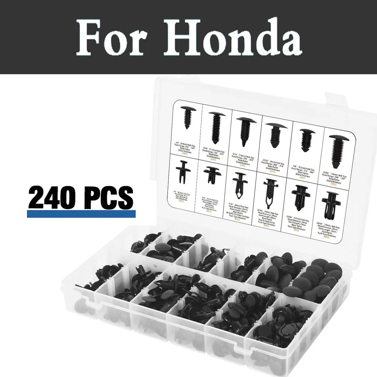 240 шт. фиксаторы крепеж для удаления инструментов чехол автомобиля заклепки Honda