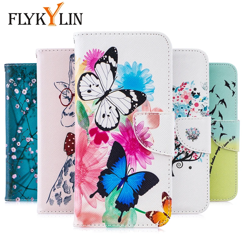 Кожаный флип чехол FLYKYLIN для Honor 10 Lite чехлы Huawei P Smart 2019 8 8A 8C 7X задней панели хит