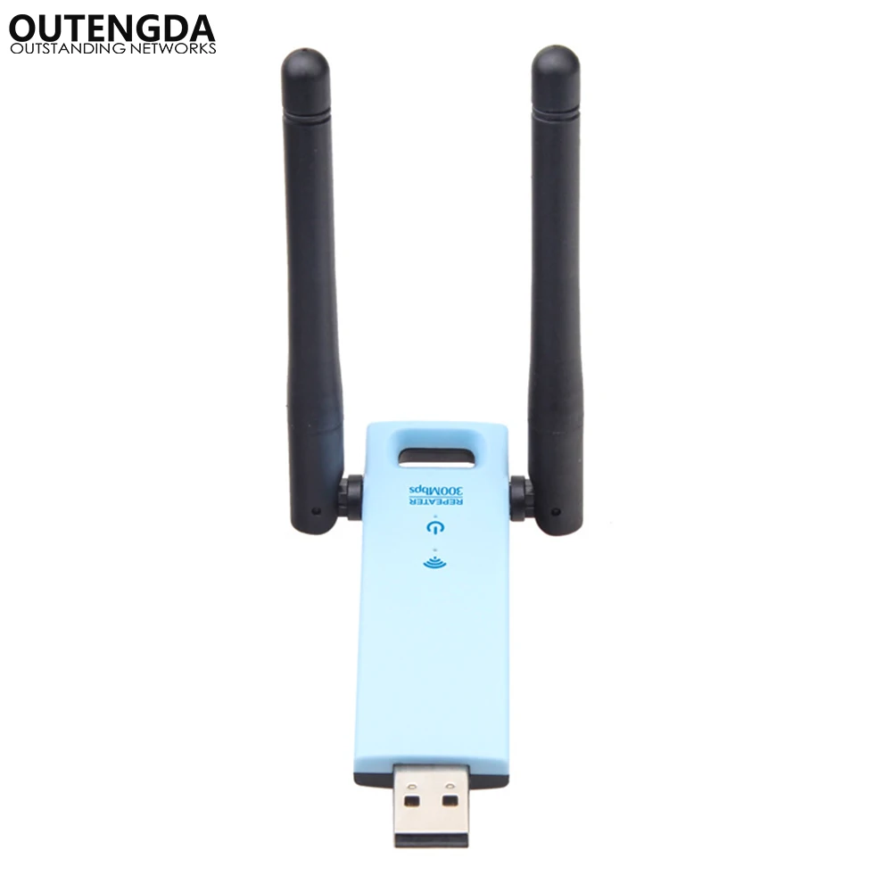 300 Мбит/с USB WiFi повторитель адаптера 11N Wifi усилитель сигнала внешняя антенна