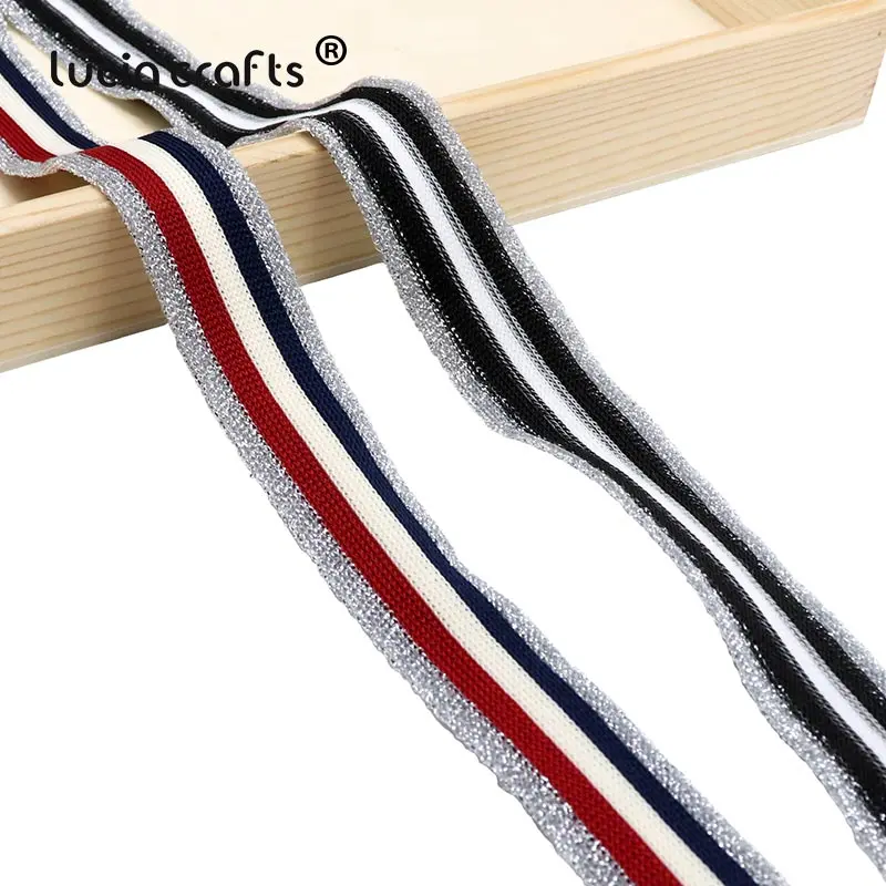 

Лента в полоску, 25 мм, для самостоятельного пошива одежды, 5 ярдов/партия