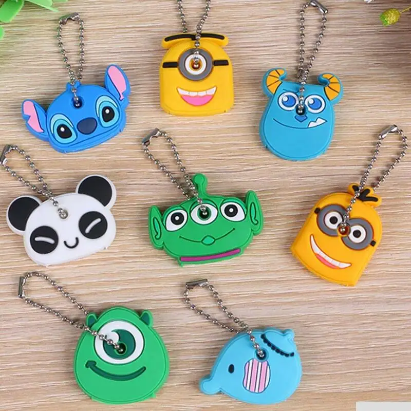 

Fashion 20 Pieces Cute Cartoon Elephant Keychain Silicone Key Cover Key Caps Key Chains Key Ring Key Holder Student Gifts
