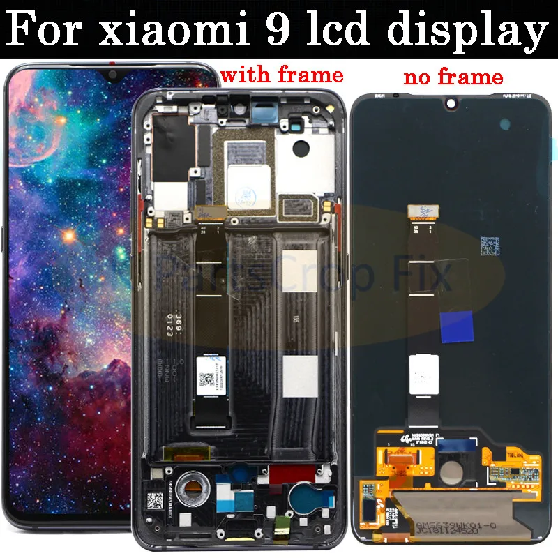 AMOLED Оригинальный ЖК дисплей для xiaomi Mi 9 сенсорный экран дигитайзер в сборе с