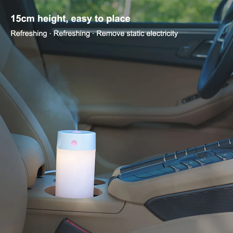TOMNEW USB Mini Cool Mist Humidifiers 250ML Portable Ultrasonic Air Diffuser Purifier with LED Night Light for Home Office Car | Бытовая