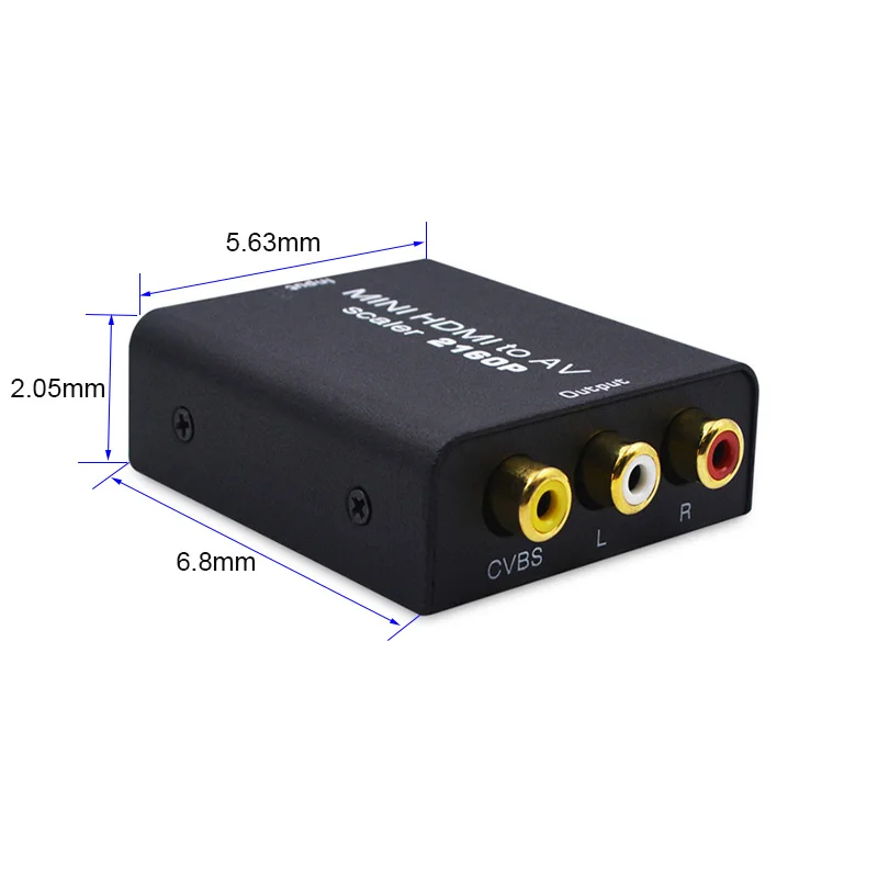 4K HDMI в AV адаптер HD видео конвертер HDMI в RCA AV/CVSB л/р видео 480P 720P 1080P 2160P Поддержка NTSC PAL HDMI2AV