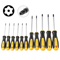 cr v torx screwdriver set with hole magnetic t5 t30 screw driver set kit for telephone repair hand tool set
