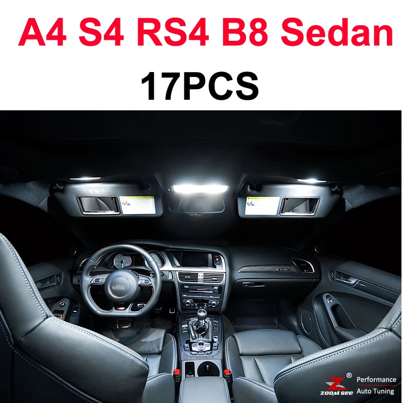 Светодиодная лампа Canbus для салона Audi A4 S4 RS4 B5 B6 B7 B8 ( 1996 2015)|overhead light|audi rs4 kitled light interior