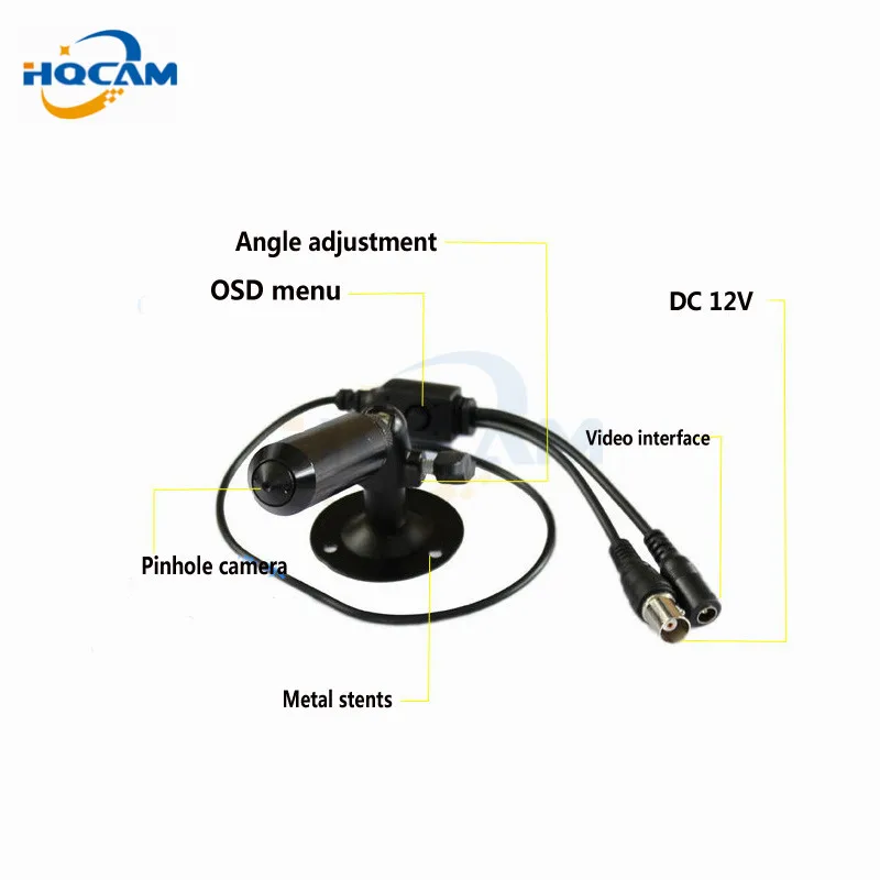 Камера видеонаблюдения HQCAM 480TVL Sony CCD OSD мини камера с высоким разрешением