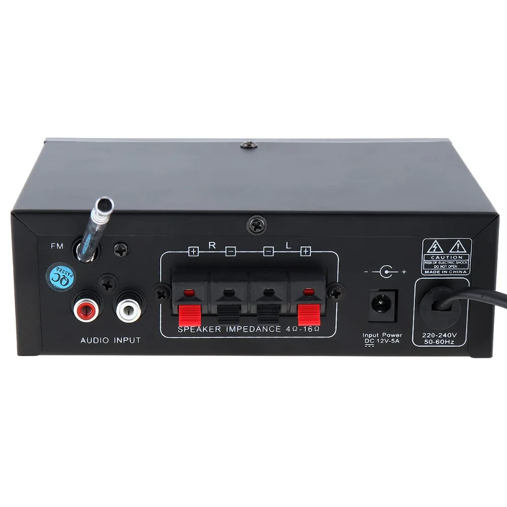 2CH Bluetooth аудио плеер Автомобильный усилитель FM Радио стерео плеер Поддержка SD USB DVD MP3 с пультом дистанционного управления для автомобиля мотоцикла