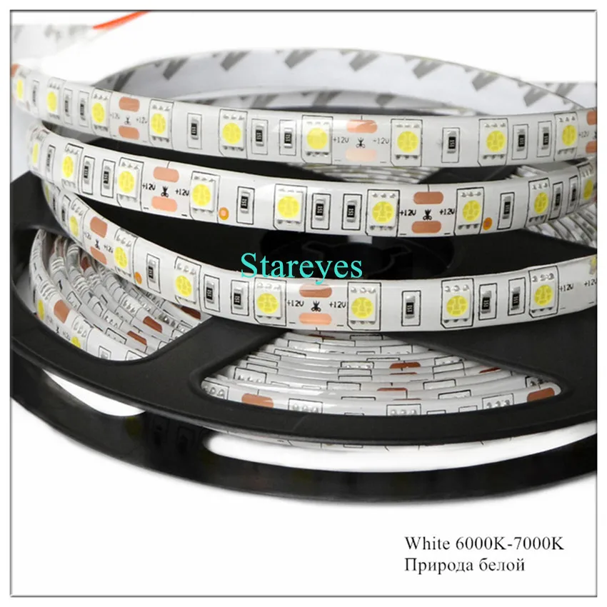 1 комплект SMD 5050 60 светодиодный/M 5M RGB Светодиодная лента для фонарика одноцветная IP65 водонепроницаемая лента+ пульт дистанционного управления/переключатель+ 3A адаптер питания