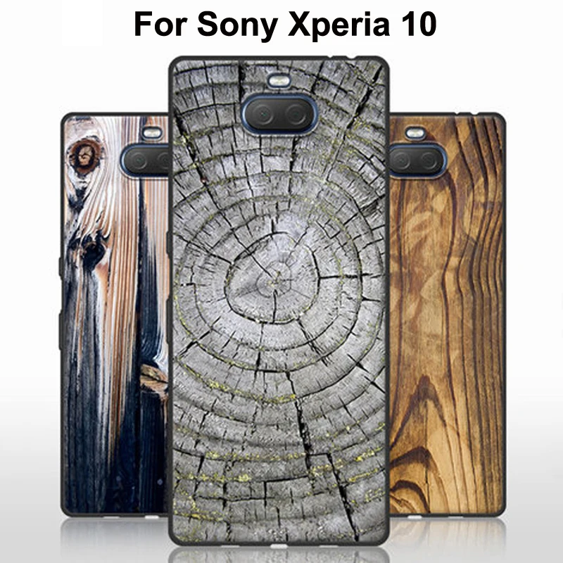 

Чехол для Sony Xperia 10, мягкий силиконовый чехол из ТПУ с рисунком дерева и камня для Sony I4293, чехол для Sony 10, чехол для Sony Xperia10