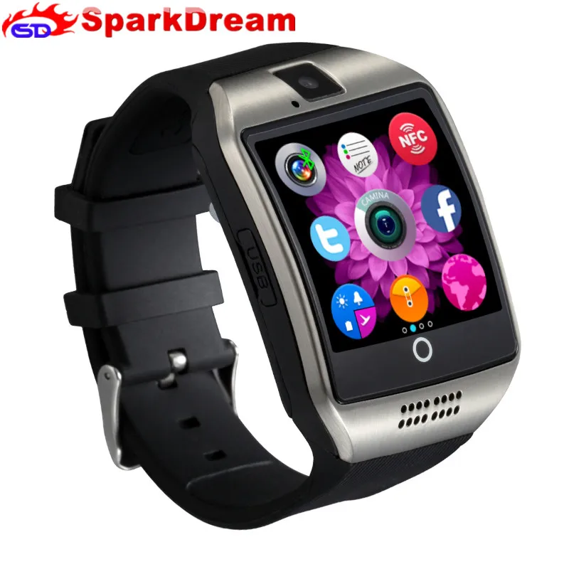 Q18 умные часы телефон 1 54 &quot сенсорный экран камера Bluetooth MP3 SIM карта TF детский