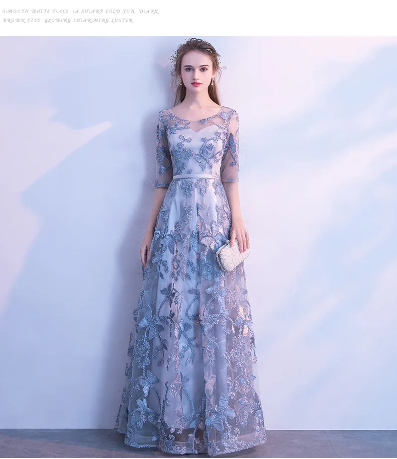 Elegant Lace Asian Embroidery Long Dress Vestidos Chinos Oriental Qipao Evening Gowns Classic Party Size XS-XXL | Тематическая