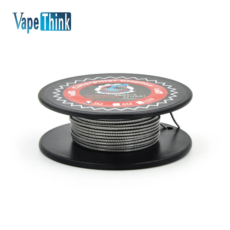 Vapethink Паровая Акула Caterpillar Клэптон Провода Отопление рулон для RDA РБА танк