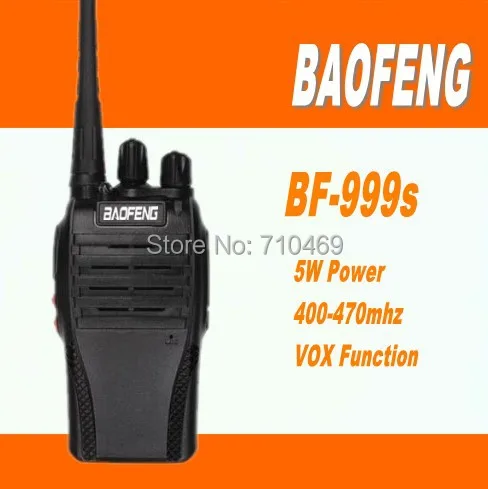 Бесплатная доставка DHL + 2 шт./лот Baofeng BF 999S портативный 5 км handie Walk Talk Двусторонняя