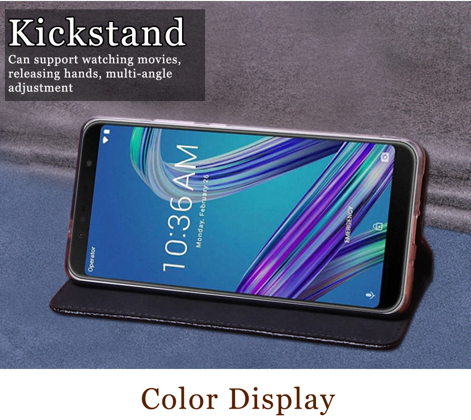 Роскошный кожаный чехол-книжка RYKKZ для ASUS ZenFone Max Pro M1 ZB602KL, чехол-подставка для мобильного телефона Asus M1, кожаный чехол для телефона