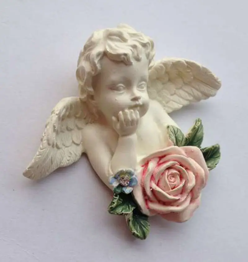 Ангел Роза изысканный 3D магниты на холодильник дома украшение магнит