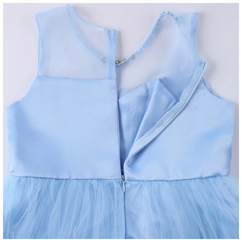 Baby Girls Princess Dress Sleeveless Kids Party Dresses For Children Wedding Costumes 4-14 Years | Детская одежда и обувь