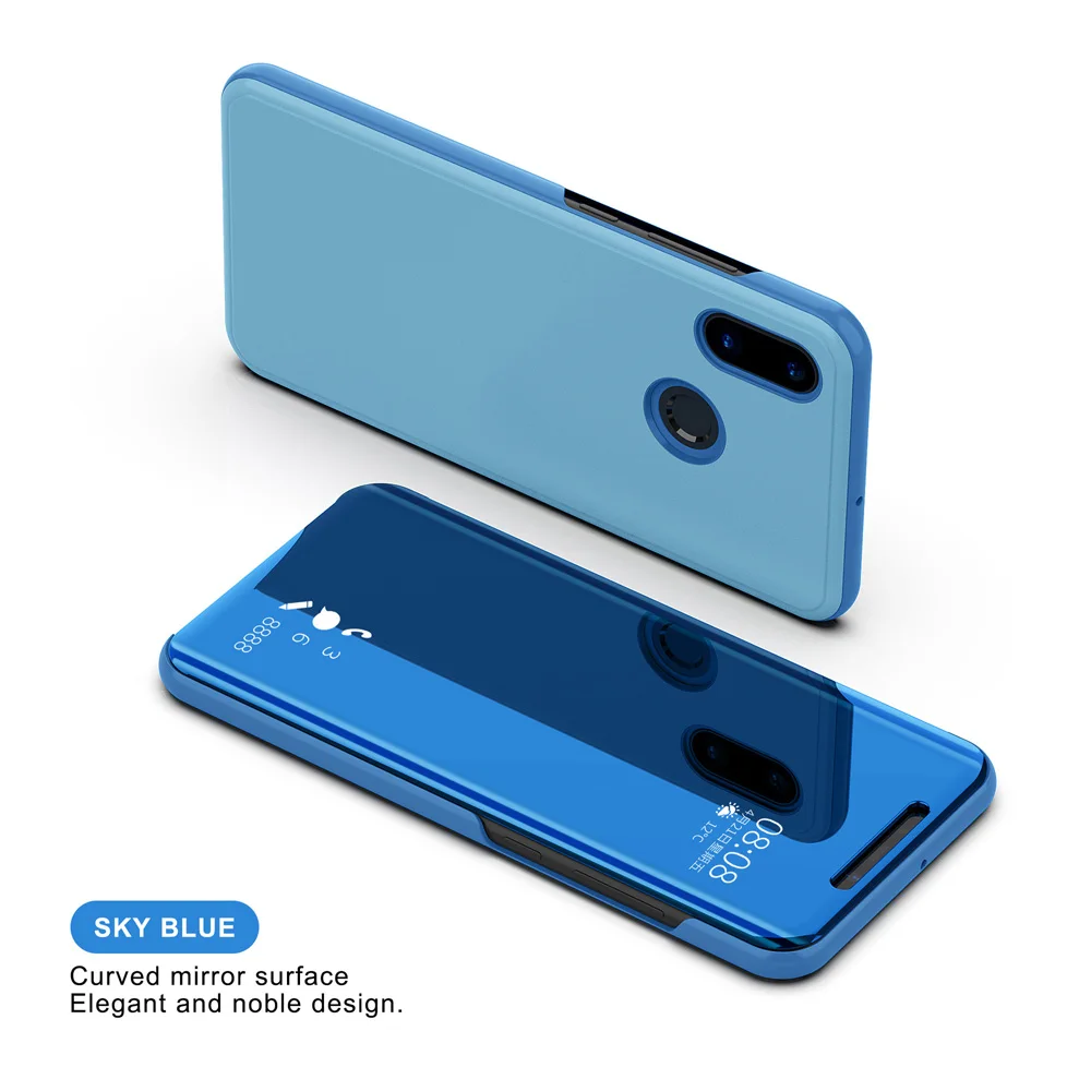 Clear View Smart Mirror Phone Cases For Redmi Note 3 4 4X 5 5A Pro Plus S2 Xiaomi 5C 5X 6 6X 8 SE A1 Mix 2 Flip Cover | Мобильные