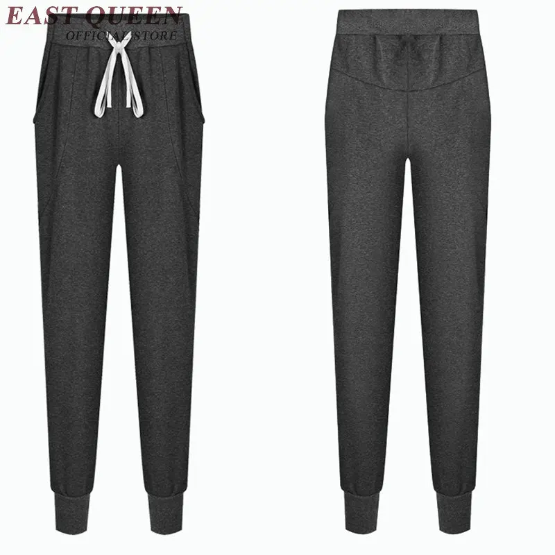 Женские штаны шаровары KK1593 H черные облегающие спортивные штаны|harem pants women|pants for