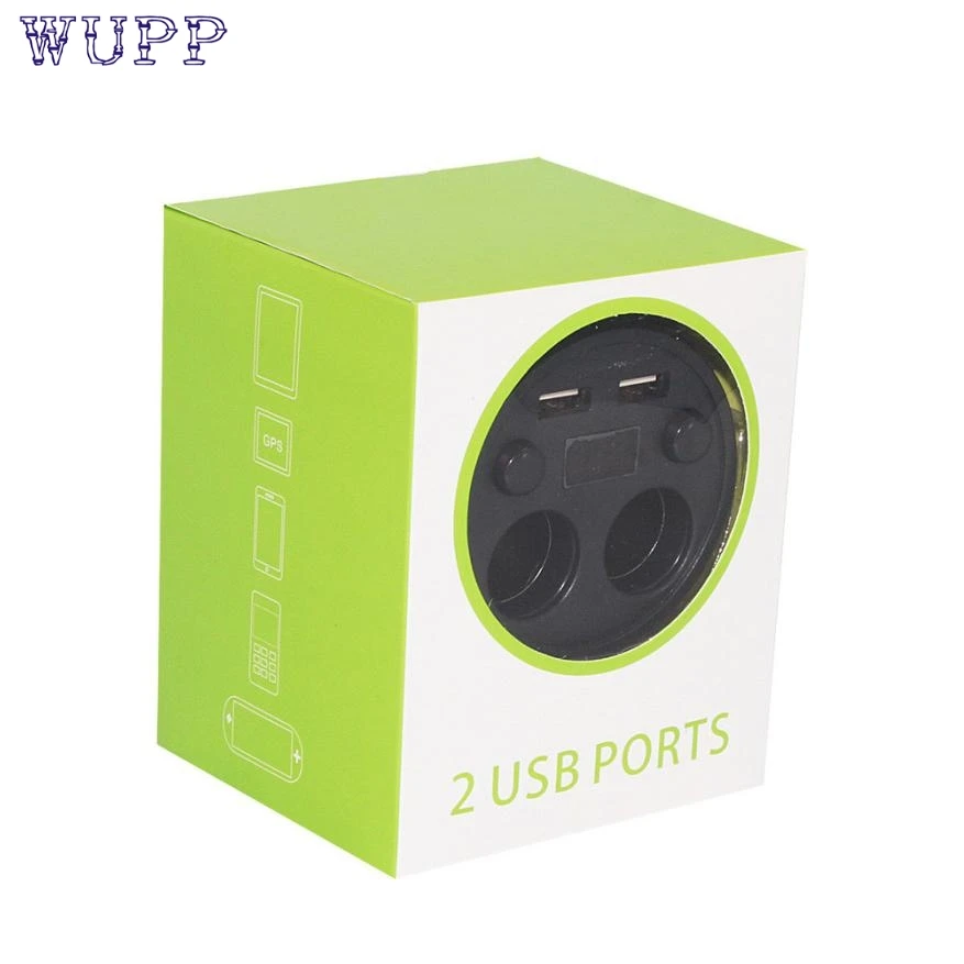 Зарядное устройство двойная розетка автомобильного прикуривателя адаптер