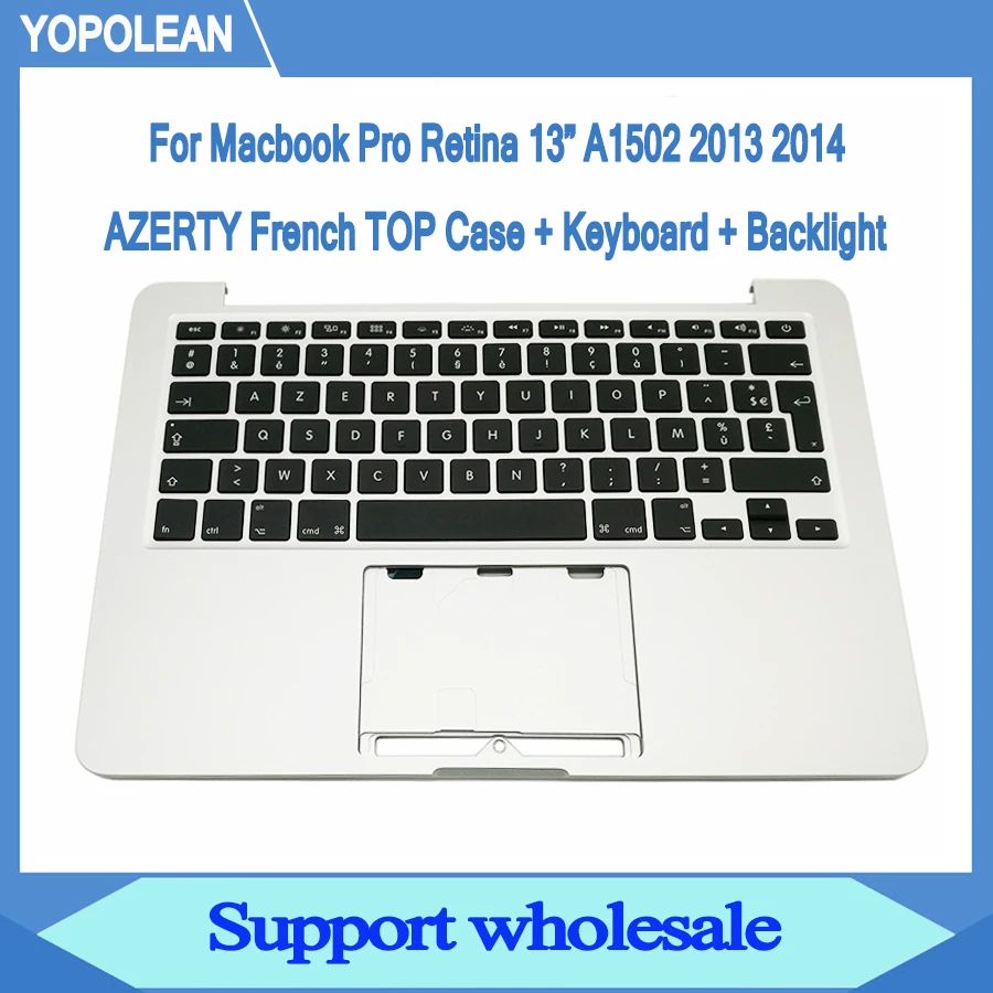 Новинка AZERTY Французская клавиатура Topcase Top Case Palmrest для Macbook Pro Retina 13 &quotA1502 2013