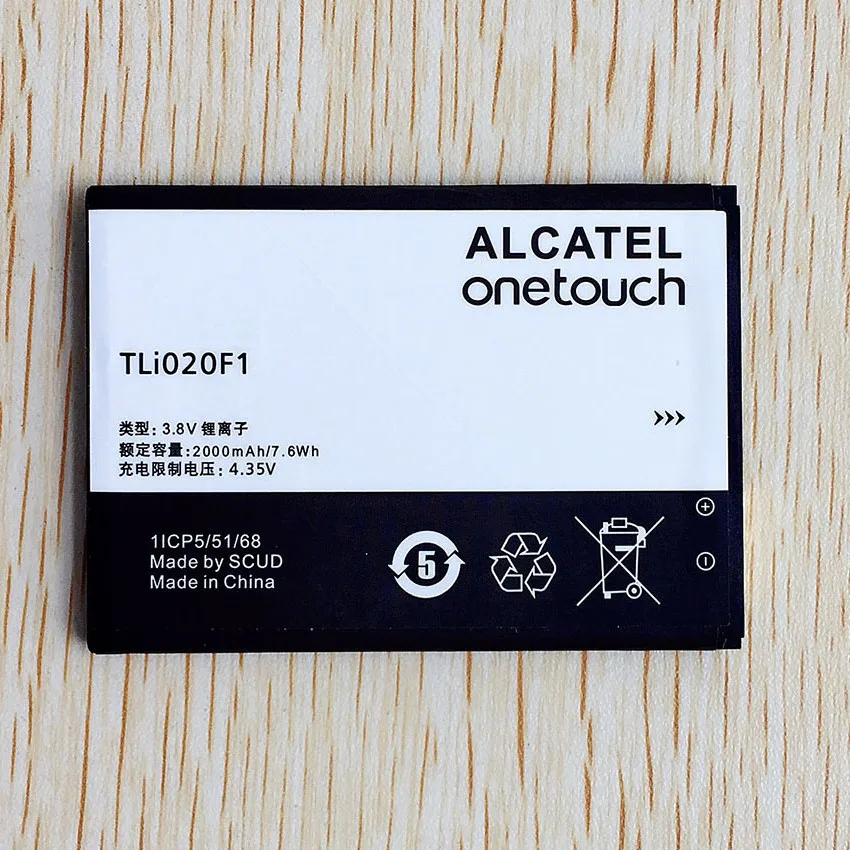 Высококачественный аккумулятор TLi020F1 для TCL J720T J726T Alcatel One Touch Pop 2 5042d C7 фотография