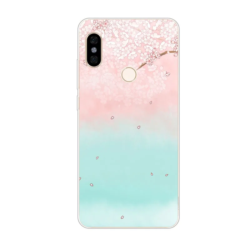 Чехол для xiaomi redmi note 6 pro силиконовая Мягкая задняя крышка из ТПУ с драгоценными