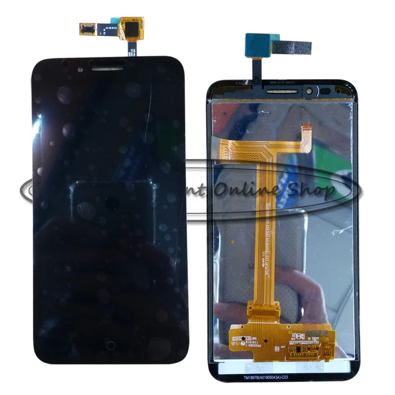 Черный/белый цвет для Alcatel One Touch Idol LTE 7048X 7048 ЖК-дисплей Дисплей + кодирующий