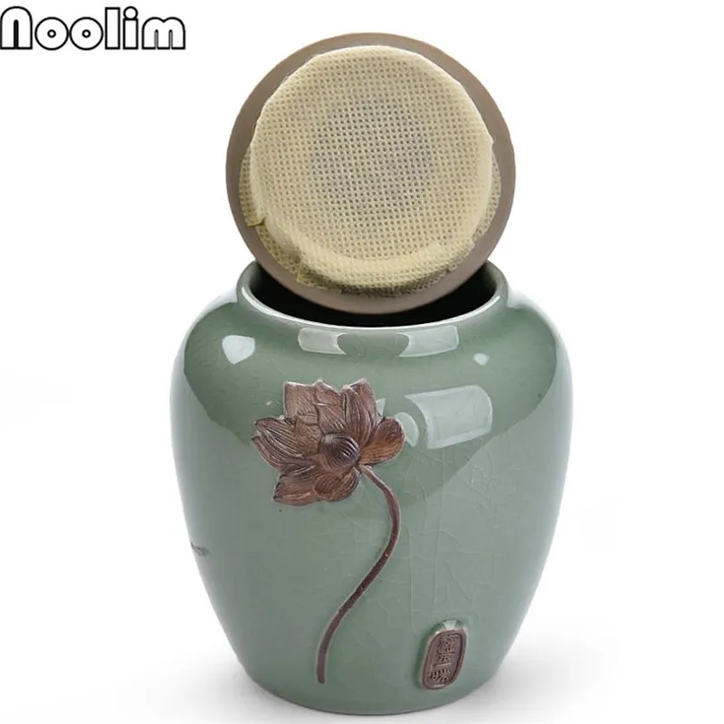 Ceramic Tea Caddy Retro Coarse Pottery Tea Cans Cork Tea Storage Chinese Kung Fu Tea Sets Sealed Jar Storage Containers