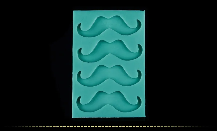 Новое поступление 3D силиконовая форма для помадки в форме усов и бороды