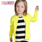 Трикотажный Хлопковый кардиган для мальчиков и девочек, 13 цветов