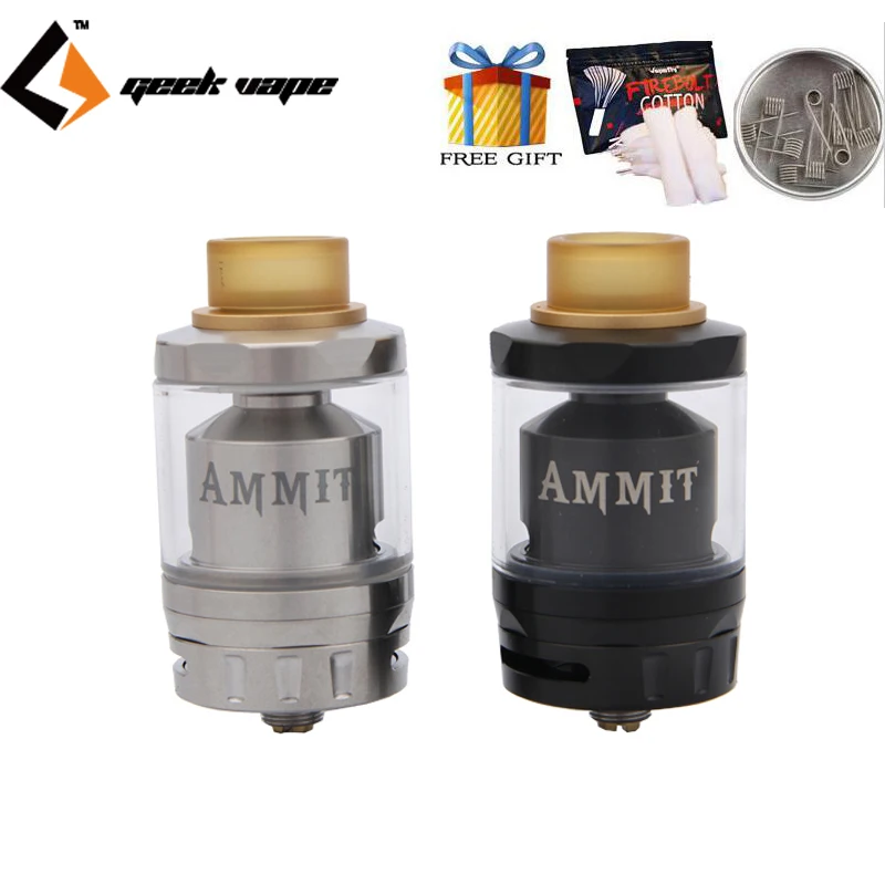 Оригинальный Geekvape Ammit двойной катушки RTA танк 3 мл/6 мл электронная сигарета