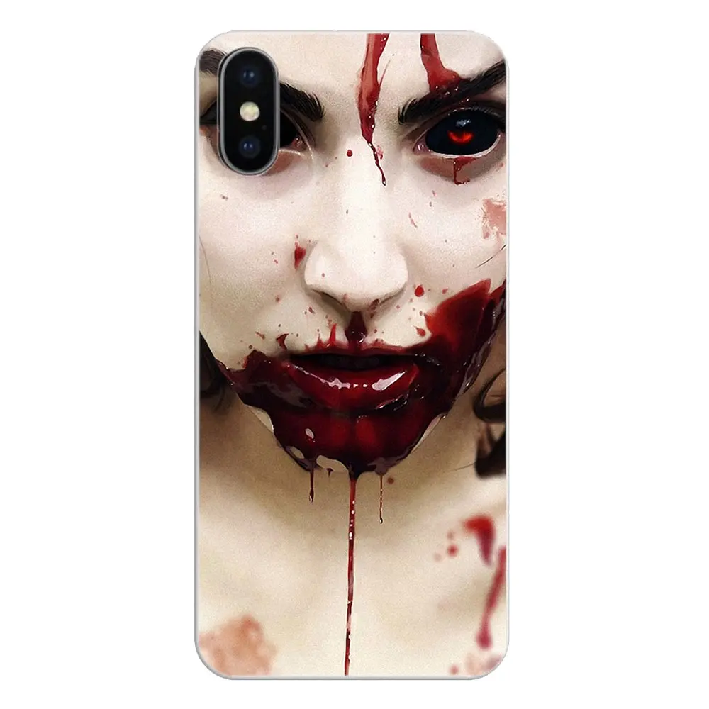 For Huawei G7 G8 P7 P8 P9 Lite Honor 4C 5X 5C 6X Mate 7 8 9 Y3 Y5 Y6 II 2 Pro 2017 Silicone Phone Covers blood Sexy Vampire lips |